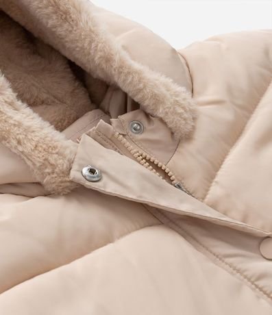 Campera Infantil Pesada con Gajos y Capucha de Peluche - Talle 5 a 14 años 3