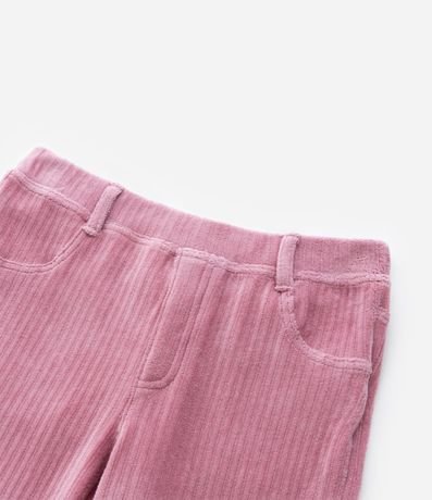 Pantalón Legging Infantil en Terciopelo con Bolsillos Fake - Talle 5 a 14  Anos 4