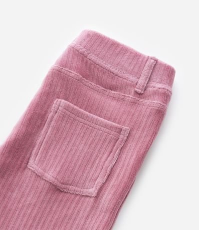 Pantalón Legging Infantil en Terciopelo con Bolsillos Fake - Talle 5 a 14  Anos 5
