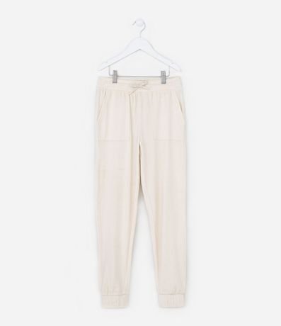 Pantalón Jogger Infantil en Plush con Bolsillo Funcional - Talle 5 a 14 años