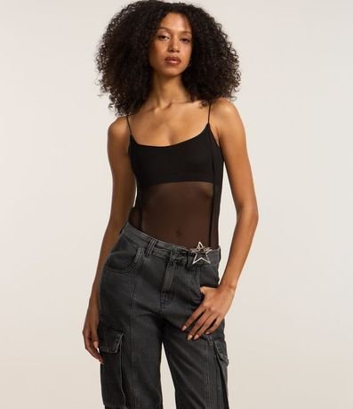 Pantalón Recto en Jeans con Bolsillos Cargo y Friso Delantero 5