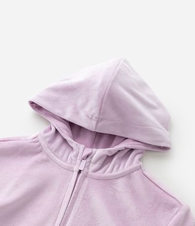 Campera Regular Infantil en Plush con Capucha y Bolsillo Canguro - Talle 5 a 14 años 5