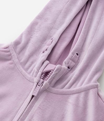 Campera Regular Infantil en Plush con Capucha y Bolsillo Canguro - Talle 5 a 14 años 6