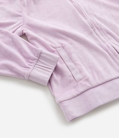 Campera Regular Infantil en Plush con Capucha y Bolsillo Canguro - Talle 5 a 14 años 7