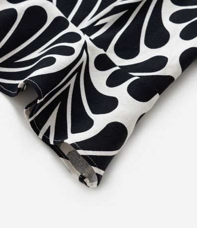 Blusa Cropped Viscolino Estampa Abstracta Curve & Plus Size 7