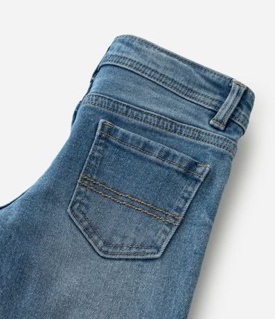 Pantalón Recto Infantil en Jeans Básica - Talle 1 a 5 años 5