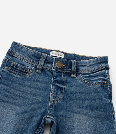 Pantalón Recto Infantil en Jeans Básica - Talle 1 a 5 años 4
