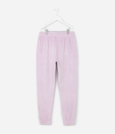 Pantalón Jogger Infantil en Plush con Purpurina - Talle 5 a 14 años 2