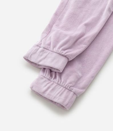 Pantalón Jogger Infantil en Plush con Purpurina - Talle 5 a 14 años 4