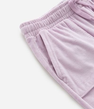 Pantalón Jogger Infantil en Plush con Purpurina - Talle 5 a 14 años 5