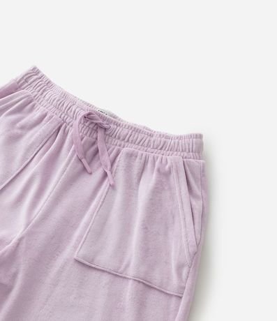 Pantalón Jogger Infantil en Plush con Purpurina - Talle 5 a 14 años 6