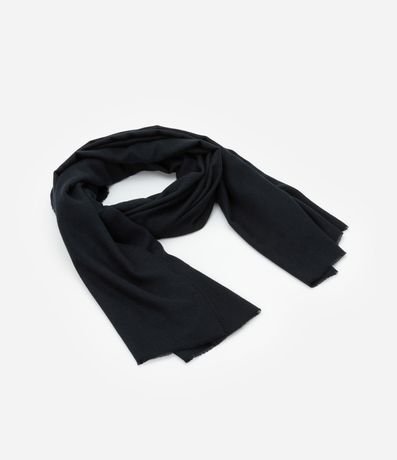 Bufanda Básica de Punto con Terminación Deshilachada