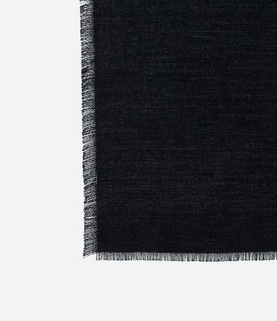 Bufanda Básica de Punto con Terminación Deshilachada 2