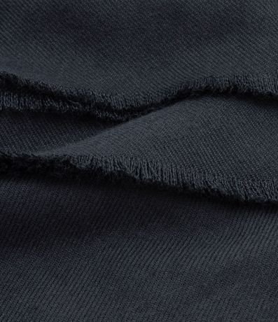 Bufanda Básica de Punto con Terminación Deshilachada 3