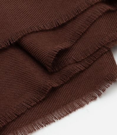 Bufanda Básica de Punto con Terminación Deshilachada 3