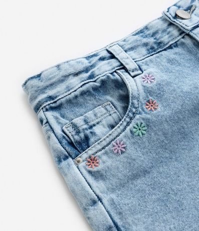 Short Infantil en Jeans con Bordado de Mariposa - Talle 5 a 14 años 4