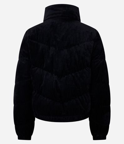 Jaqueat Puffer en Terciopelo Cotelê con Cuello Alto 7