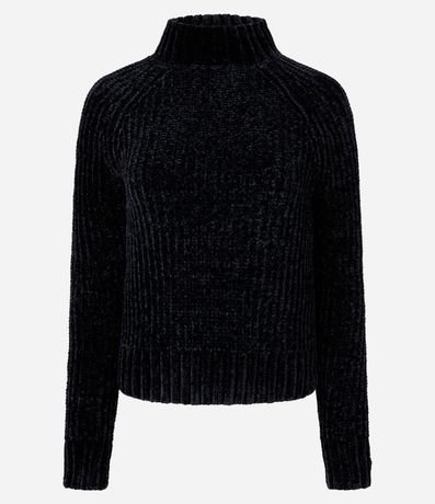Buzo en Chenille con Cuello Alto 5