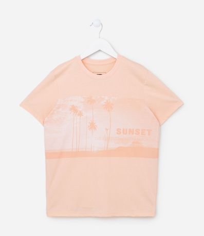 Remera Infantil con Estampa Cocoteros - Talle 5 a 14 años
