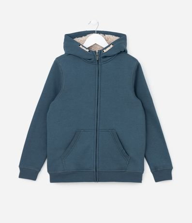 Campera Infantil con Forro Peludito y Capucha - Talle 5 a 14 años