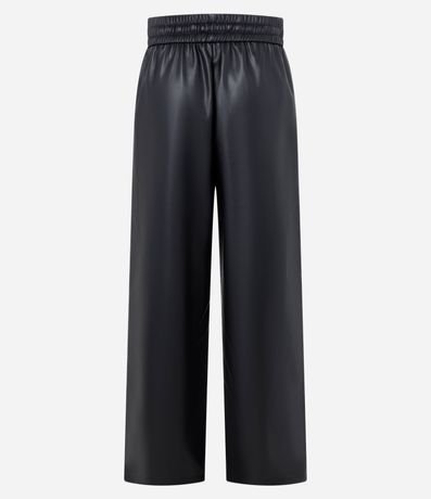 Pantalón Pantalona en PU con Lazo en la Cintura 8