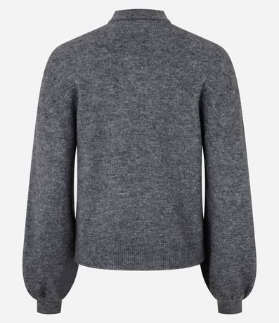 Suéter Corto en Punto con Cuello Alto 6