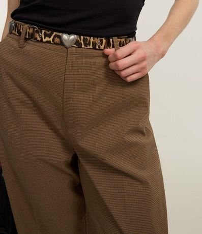 Pantalón Recto Sastrería de Cuadros 3