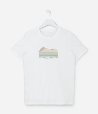 Remera Infantil con Estampa Montañas - Talle 5 a 14 años