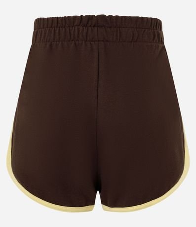 Short Corto en Algodón con Bies Contrastante 6