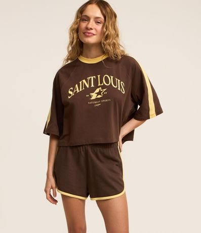 Short Corto en Algodón con Bies Contrastante 2