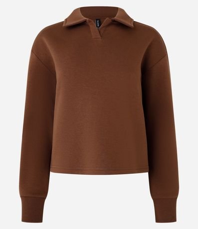 Algodón Slim Calentito con Forro y Cuello Polo 4