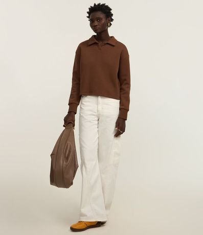 Algodón Slim Calentito con Forro y Cuello Polo 2