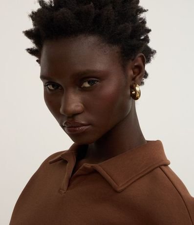 Algodón Slim Calentito con Forro y Cuello Polo 3