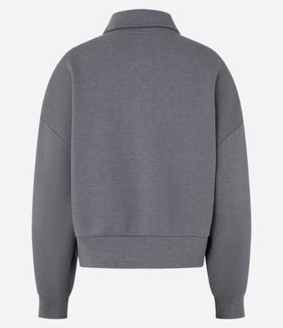 Algodón con Forro Fleece y Cremallera en Cuello Alto 7