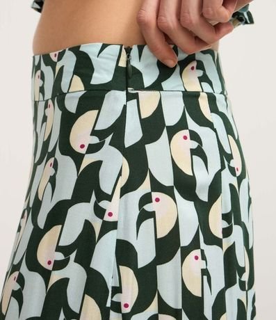 Pollera new Midi Crepé con Volados y Estampa Tucanos 4