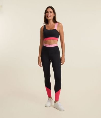 Pantalón Legging en Microfibra con Friso