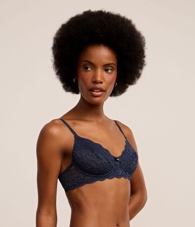 Soutien sin Copa y con Aro en Encaje Floral