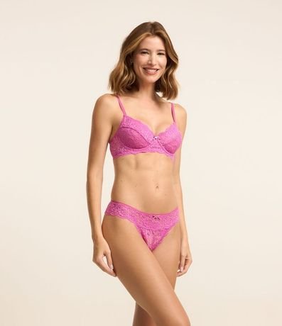 Soutien sin Copa y con Aro en Encaje Floral 2