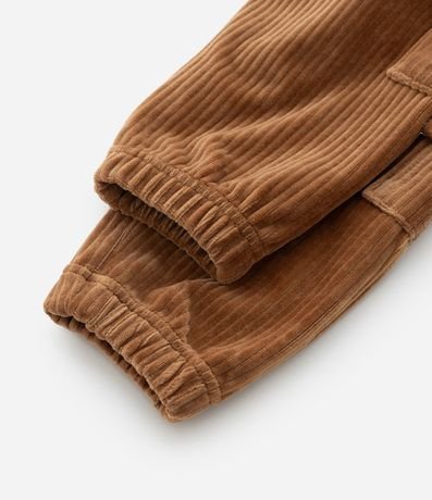 Pantalón Infantil en Terciopelo con Bolsillos Cargo - Talle 1 a 6 años 3