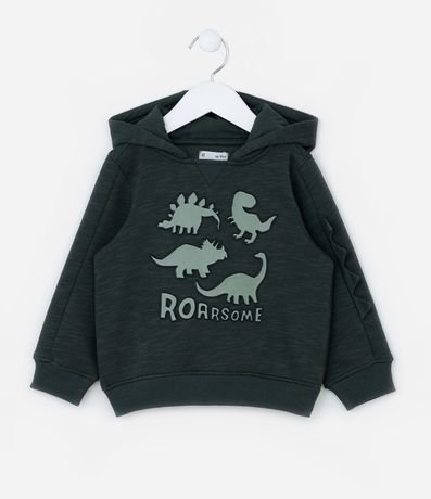 Saco Infantil Calentito con Estampa Dinos y Cresta 3D - Talle 1 a 5 años