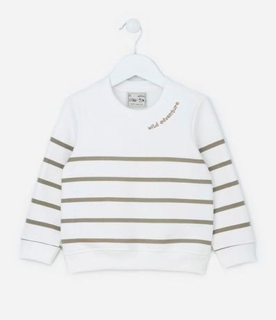 Buzo Infantil Calentito con Estampa Rayada - Talle 1 a 5 años