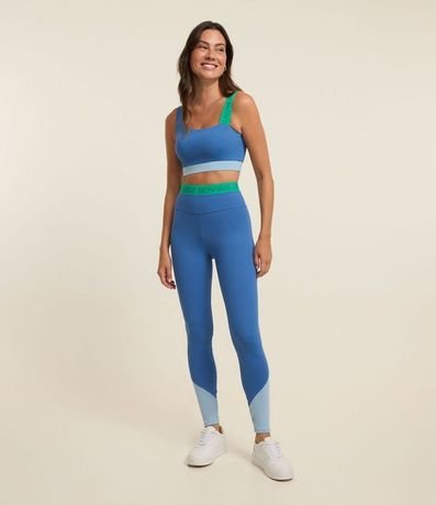 Pantalón Legging en Microfibra con Friso