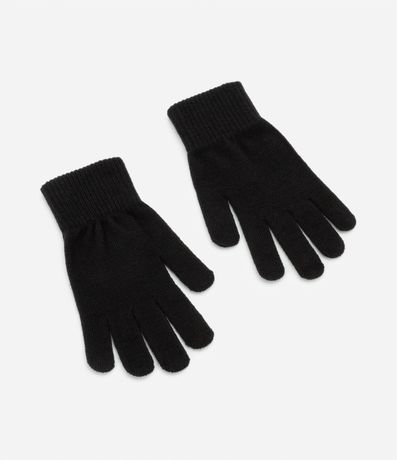 Guante en Tricot con Puño y Textura