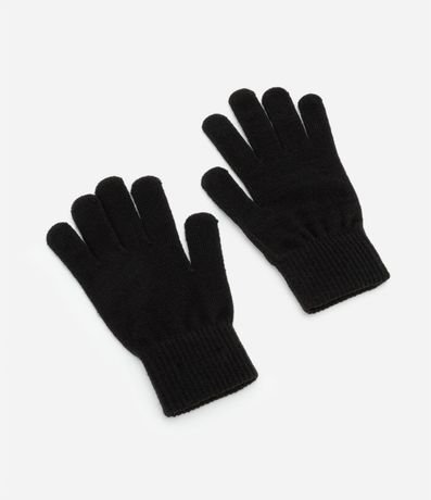 Guante en Tricot con Puño y Textura 2
