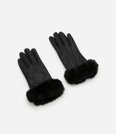 Guante en PU con Pelito en el Puño