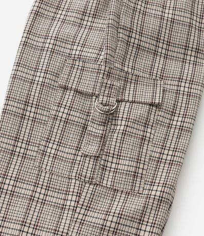 Pantalón Infantil con Bolsillos Cargo y Estampa de Cuadros - Talle 5 a 14 años 4