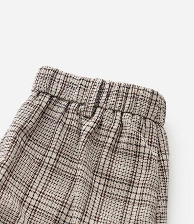 Pantalón Infantil con Bolsillos Cargo y Estampa de Cuadros - Talle 5 a 14 años 5