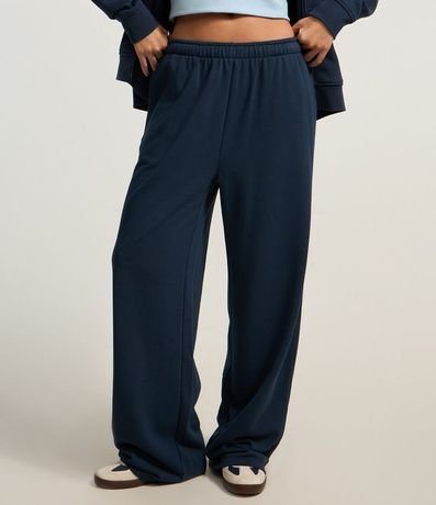 Pantalón Recto en Algodón con Lazo Interno en la Cintura 3