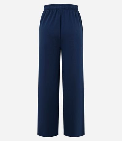 Pantalón Recto en Algodón con Lazo Interno en la Cintura 7