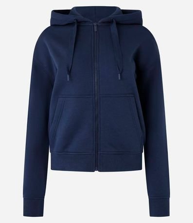 Buzo en Algodón con Capucha y Abertura Frontal con Cremallera 5